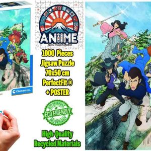 Puzzle Anime Collection Lupin the 3rd Italian Adventure 1.000 Pezzi Clementoni